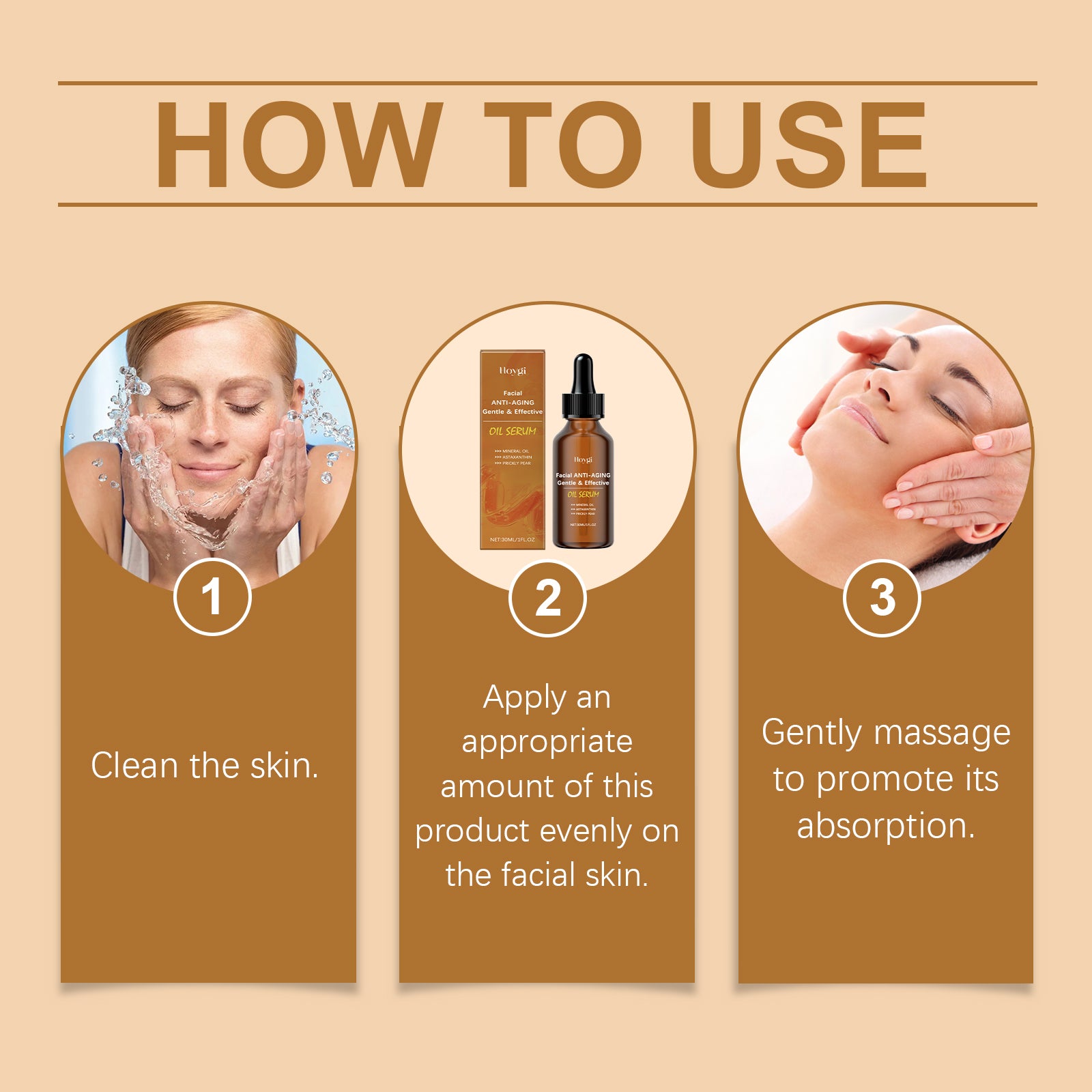 Hoygi Facial Essence, Moisturizing And Gentle Formula Moisturizing And Nourishing Facial Daily Skin Care Essence - 5 - CJ
