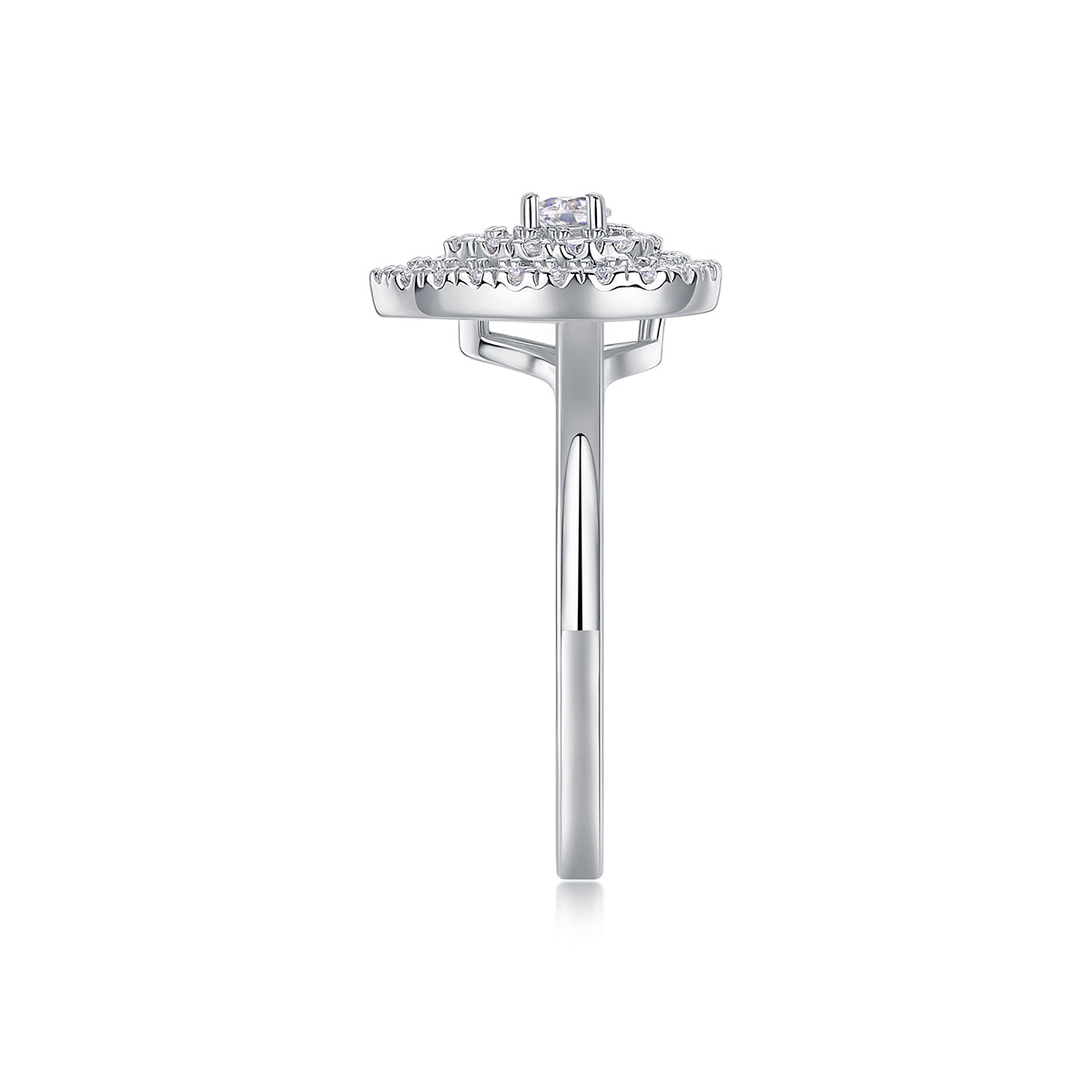 1Set Of Large Diamond Rings Luxury Fashion Set With Moissanite Silver Rings Prohibit Tk Sales - 5 - CJ