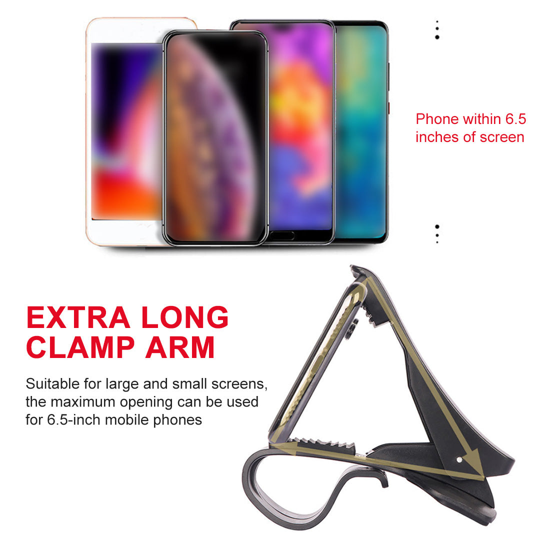 Car Phone Holder Universal Car Stand 360 Degree GPS Dashboard Gravity Phone Holder - 0 - CJ