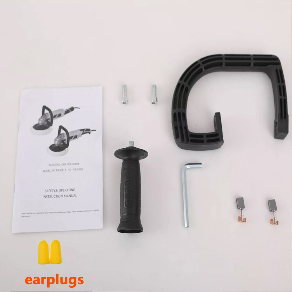 2000W Electric Polisher Car Sander Machine Kit Buffer Pad Sponge Polishing Waxer - 5 - CJ