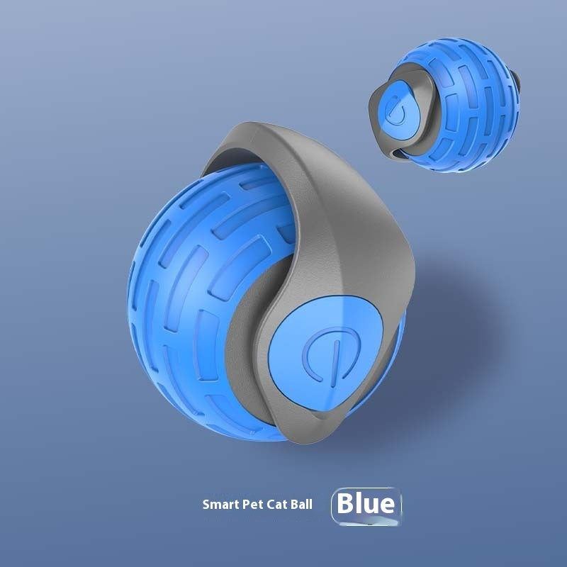 New Interactive Cat Toys Ball Auto Electric Rolling Ball Toys For Cat Kitty Pets Smart Automatic Teaser USB Rechargeable Cat Toy Pet Products - 0 - CJ - Sapphire Blue - CJYD224919101AZ