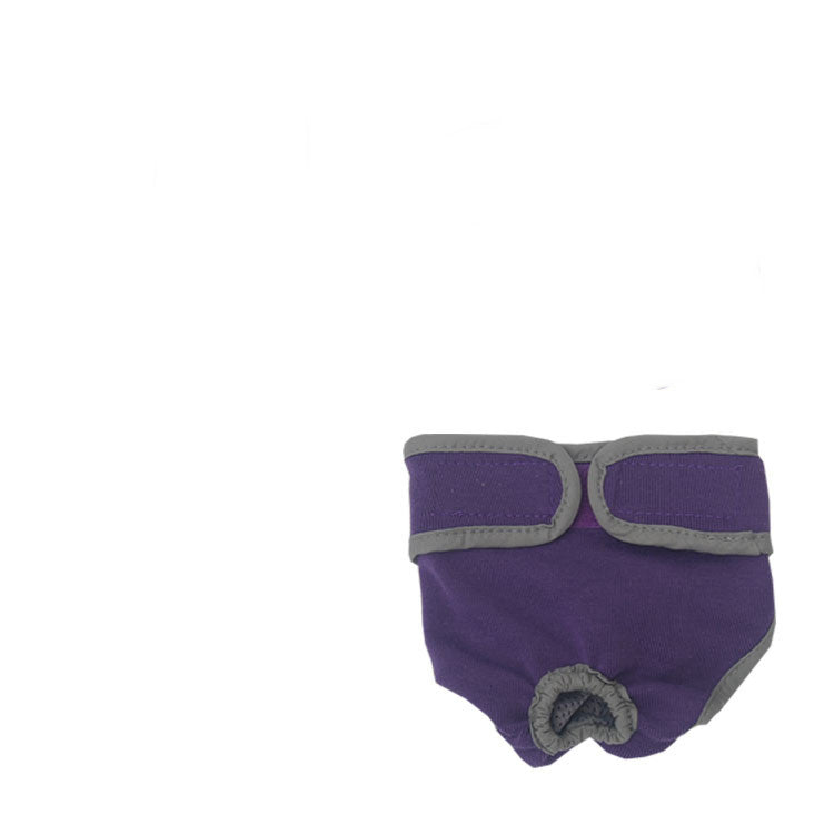 Pet Dog Simple Velcro Physiological Pants - 0 - CJ - Purple - XL - CJGD151070320TG