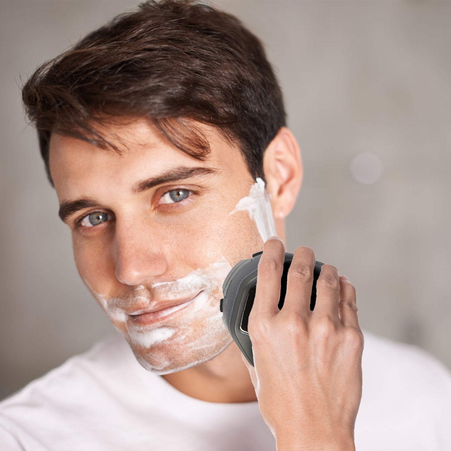 1Pc Cordless Electric Head Shaver For Men 6D Magnetic Floating Head IPX6 Waterproof Wet Dry Shaving Electric Razor Type - C Rechargeable Trimmer With LED Digital Display For Bald Man - 5 - CJ