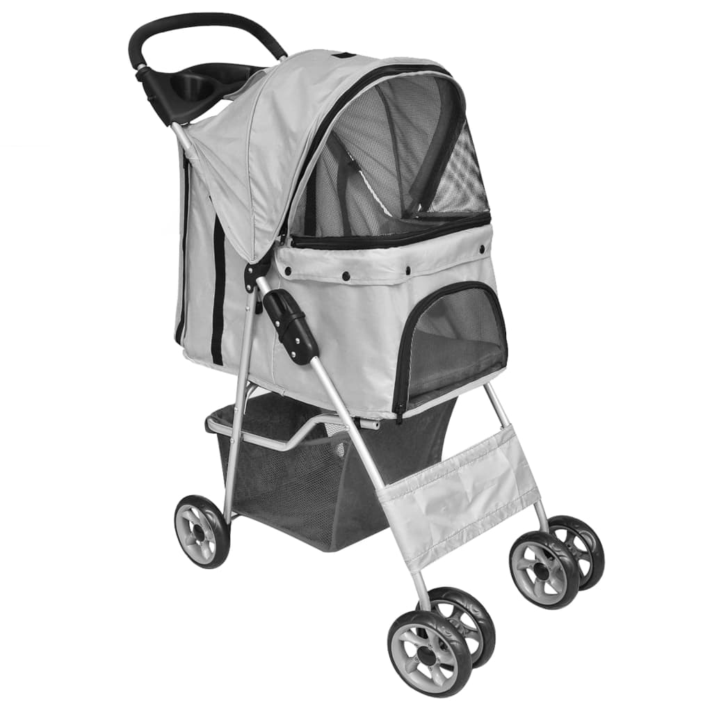 Dog Stroller Dog Buggy Pet Buggy Dog/Cat Foldable Travel Stroller - 5 - CJ