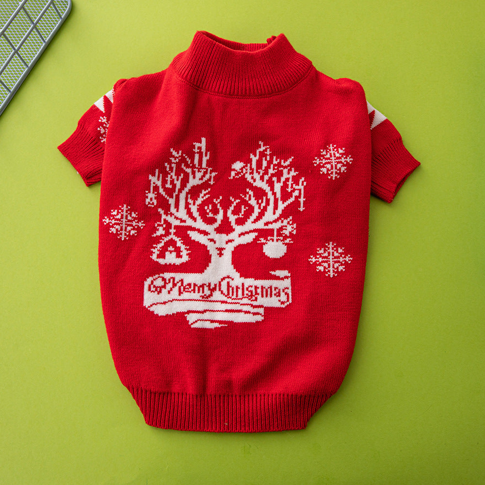 Christmas Tree Elk Christmas Dog Sweater - 0 - CJ - Christmas tree - XXL - CJGD155135912LO