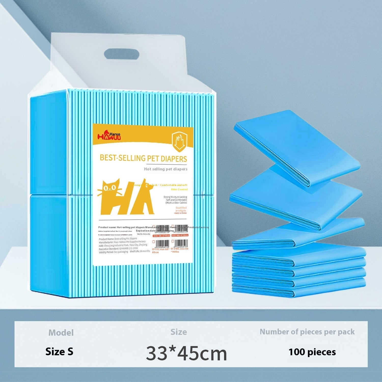 Urinal Pad For Pet Disposable Absorbent Deodorant - 0 - CJ - Hot Sale 33x45CM 100pcs - CJYD236252102BY