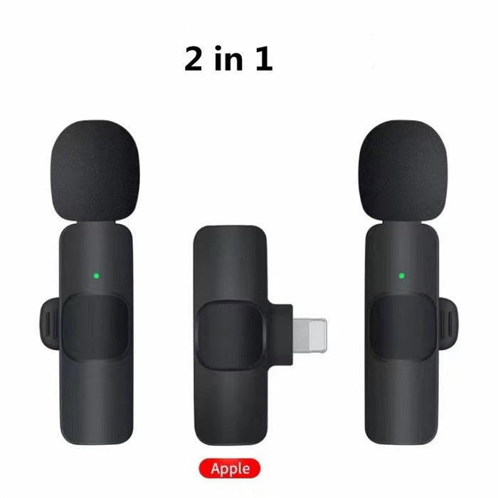 Wireless Lavalier Microphone Portable Audio Video Recording Mini Mic For I Phone Android Long Battery Life Live Broadcast Gaming - 5 - CJ