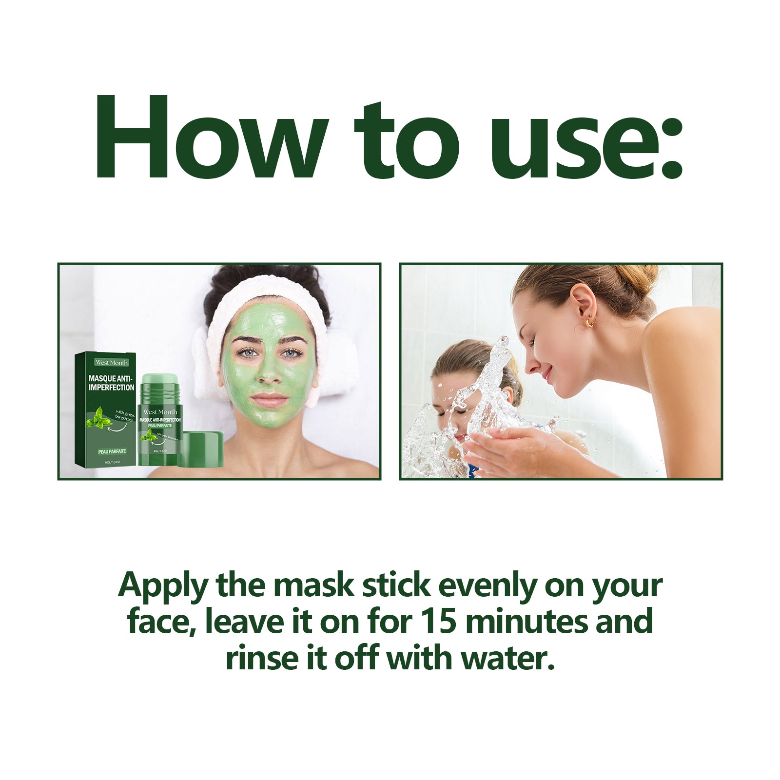 West Month Masque Anti - Imperfection, Clean And Repair Acne Seal Oil Control Solid Mask - 5 - CJ