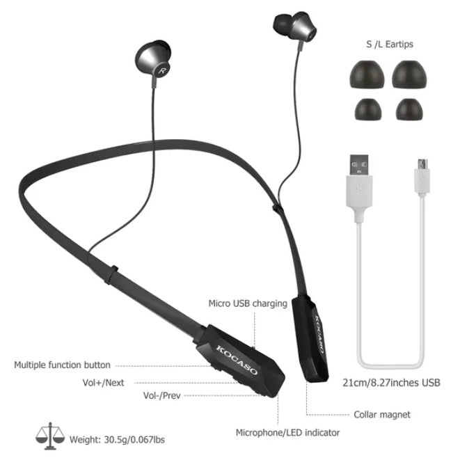 Wireless Neckband Sweatproof Sports Earphones - 5 - CJ