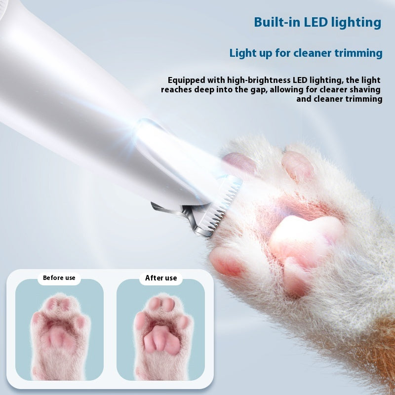 Two - in - one Pet Multi - part Trimming Intelligent Double Button Cat Foot Shaving Device - 0 - CJ