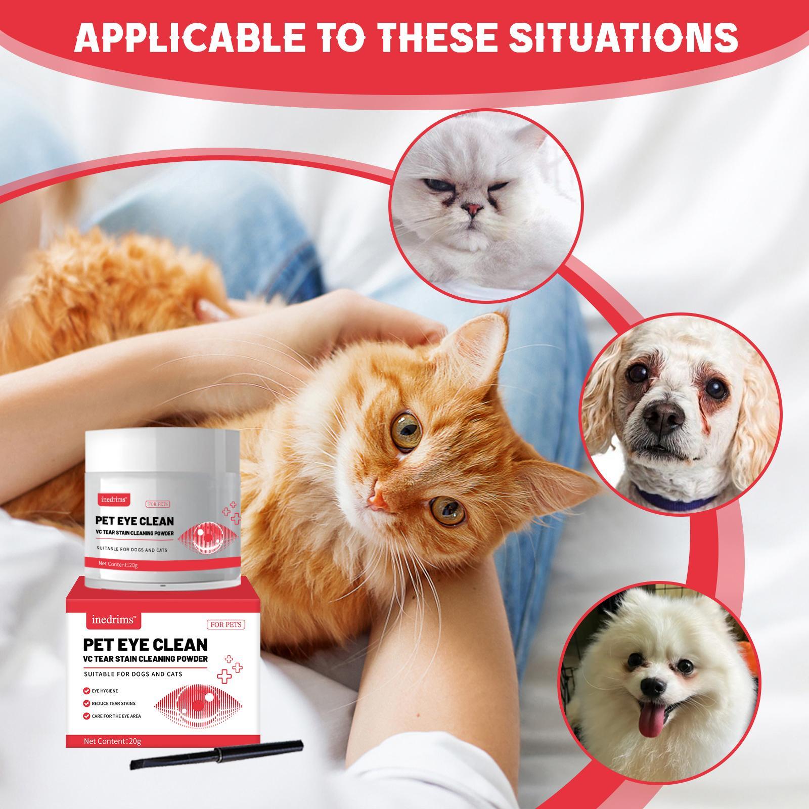 Pet Tear Stain Removal Powder - Natural And Gentle Formula, Eye And Fur Care, Tear Stain Removal And Brightening, An Essential Product For Pet Eye Cleaning. - 5 - CJ