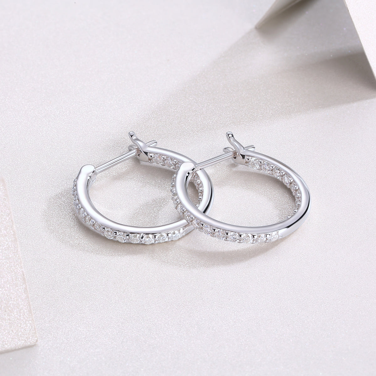 1Streamer Diamond Set With Moissanite Silver Earrings Luxury Fashion Diamond Earrings Stud Earrings Prohibit TikTok sales - 5 - CJ