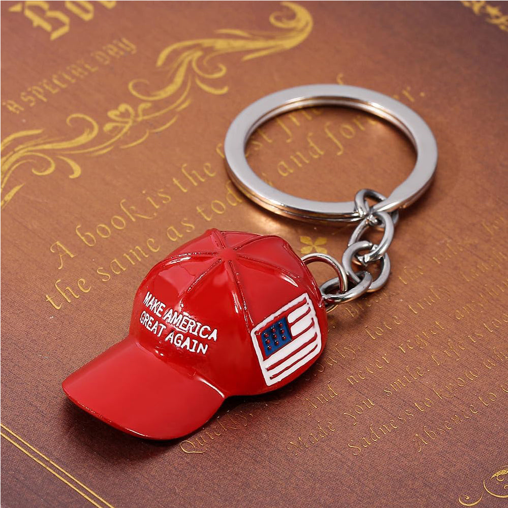 6PCS Trump Redcap Keychain Pendant Hanging Ornament - 5 - CJ