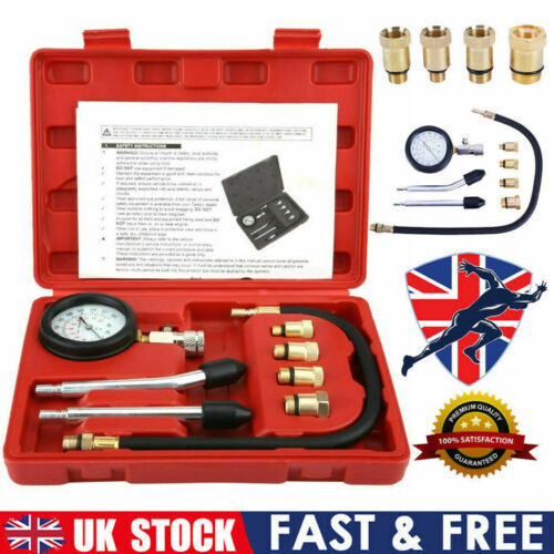 Petrol Engine Cylinder Pressure Tester For Car Compression Test Gauge Kit Set UK - 5 - CJ