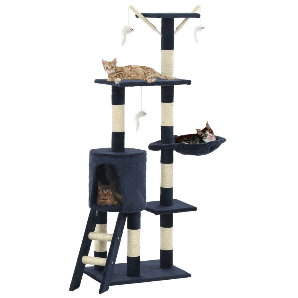 Cat Scratching Post with Sisal Posts 138 cm Cat Scratching Post - 5 - CJ