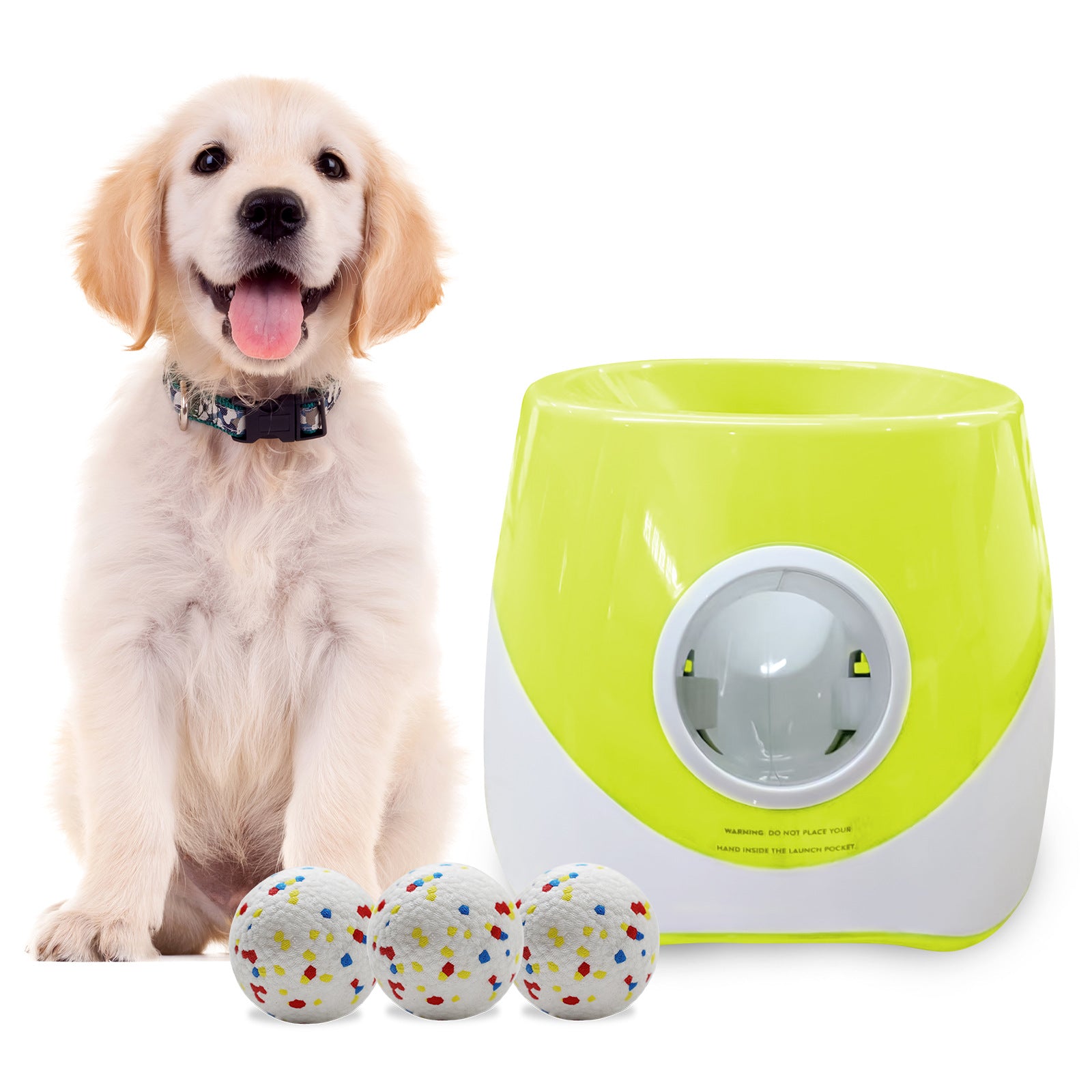 Outdoor Dog Walking Interactive Training Pet Tennis Launcher - 0 - CJ