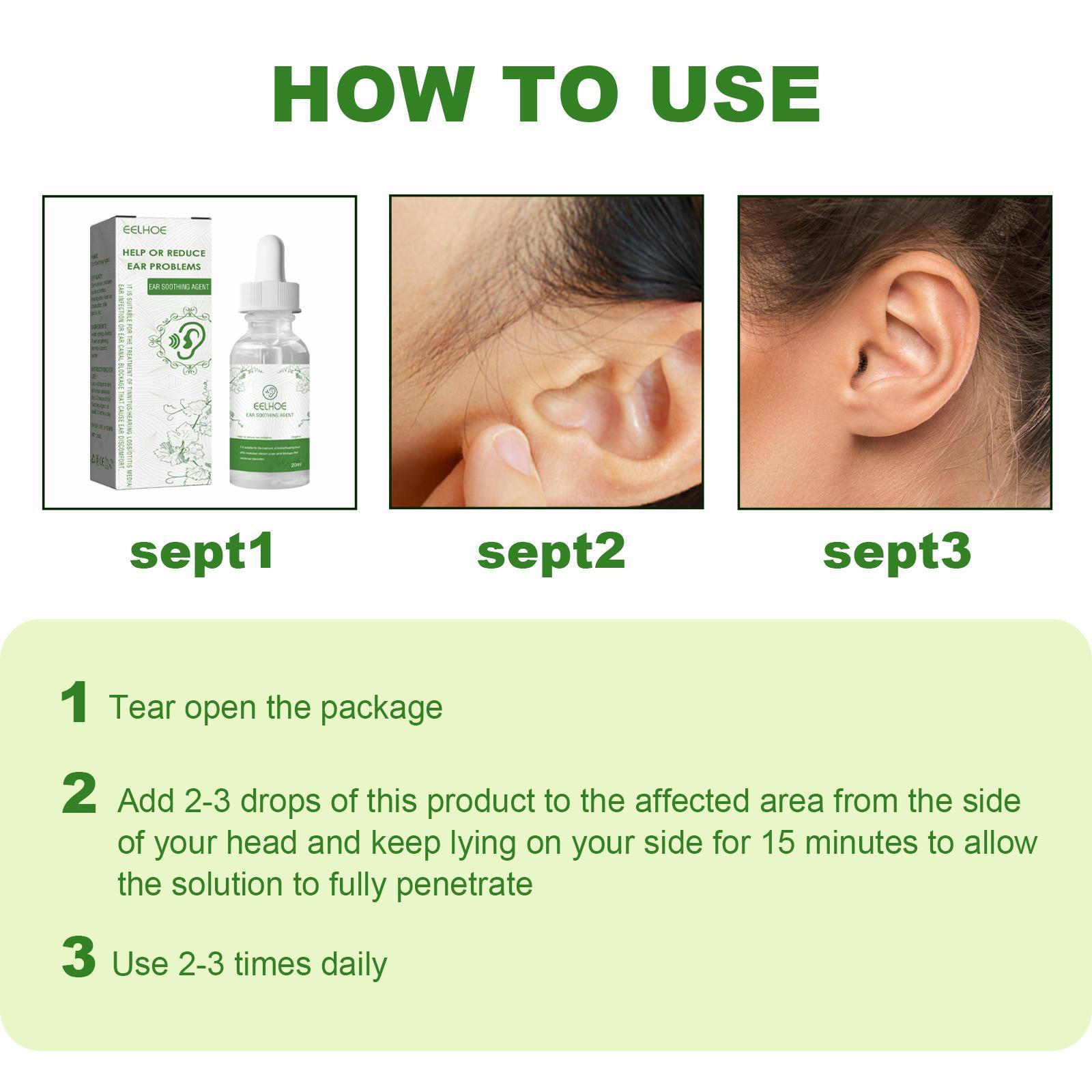 Erlebao Ear Soothing Health Care Ear Drops, Relieve Inner Ear Blockage And Tinnitus Discomfort - 5 - CJ