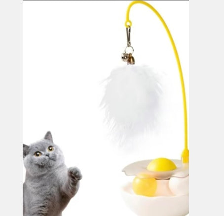 Cat Toys - Interactive Toy For Cat , Kitten Toys, Lightweight Resin Duck Shape Fun Stick For Kitten Play Indoor Outdoor ,Removable And Washable Duck Cat Toy - 5.0 - CJ