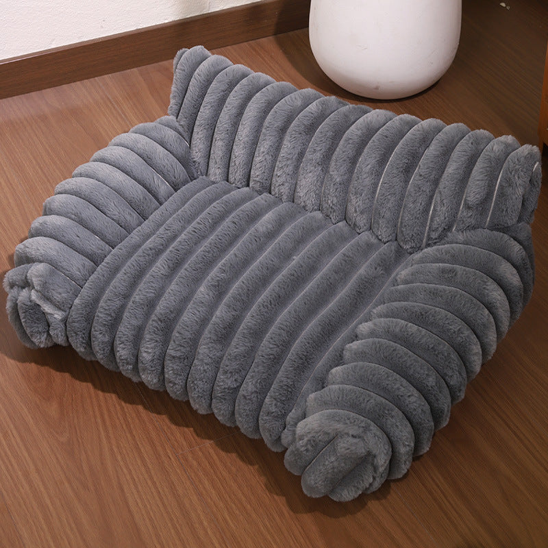 Cat Sofa Rabbit Plush Pet Thickened Large Kennel - 0 - CJ