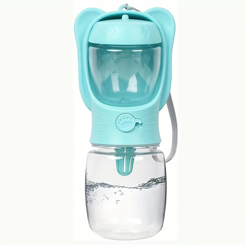 2 In 1 Dog Water Bottle, Leak Proof Portable Pet Water Bottle With Food Container, Outdoor Portable Water Dispenser For Dog, Puppy Supply For Walking, Hiking, Camping, Travel - 5 - CJ