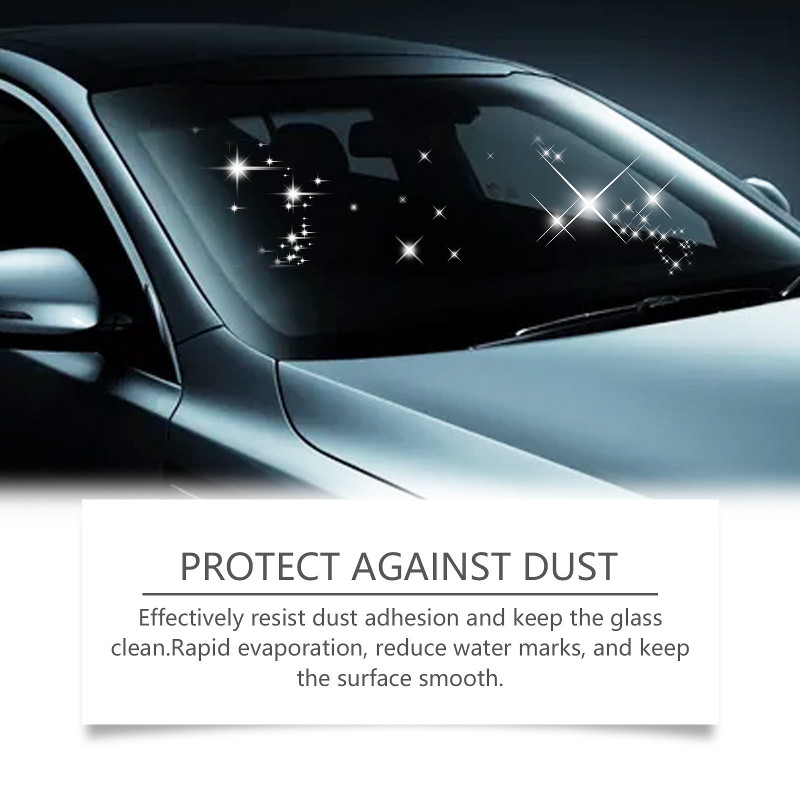 Automotive Oil Film Cleaning Brush, Windshield Cleaner Tool, All In One Wipe On Oil Film Remover, Car Glass Oil Film Cleaner With Reusable Foam Sprayer - 5 - CJ