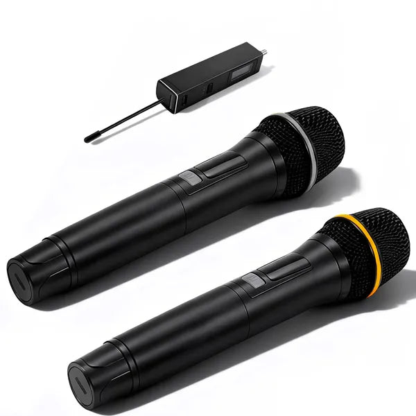 UHF Wireless Microphones Rechargeable Wireless Microphones Metal Handheld Dynamic Mics With 262FT Range For Karaoke Party DJ Wedding Speech Outdoor Events - 5 - CJ