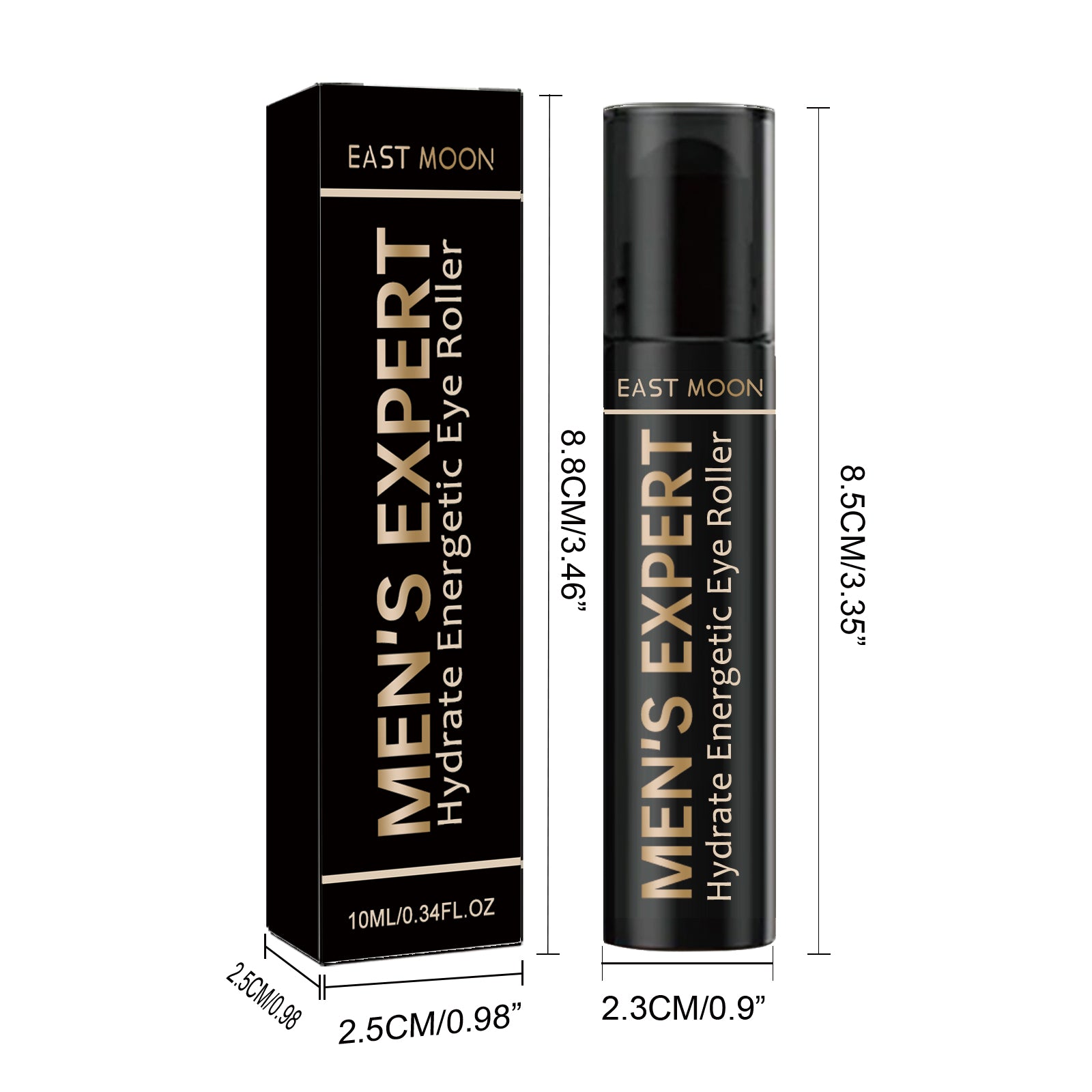 East Moon Men's Hydrating Energizing Eye Roller Firming And Lifting To Reduce Fine Lines And Dark Circles Under Eye Bags - 5 - CJ