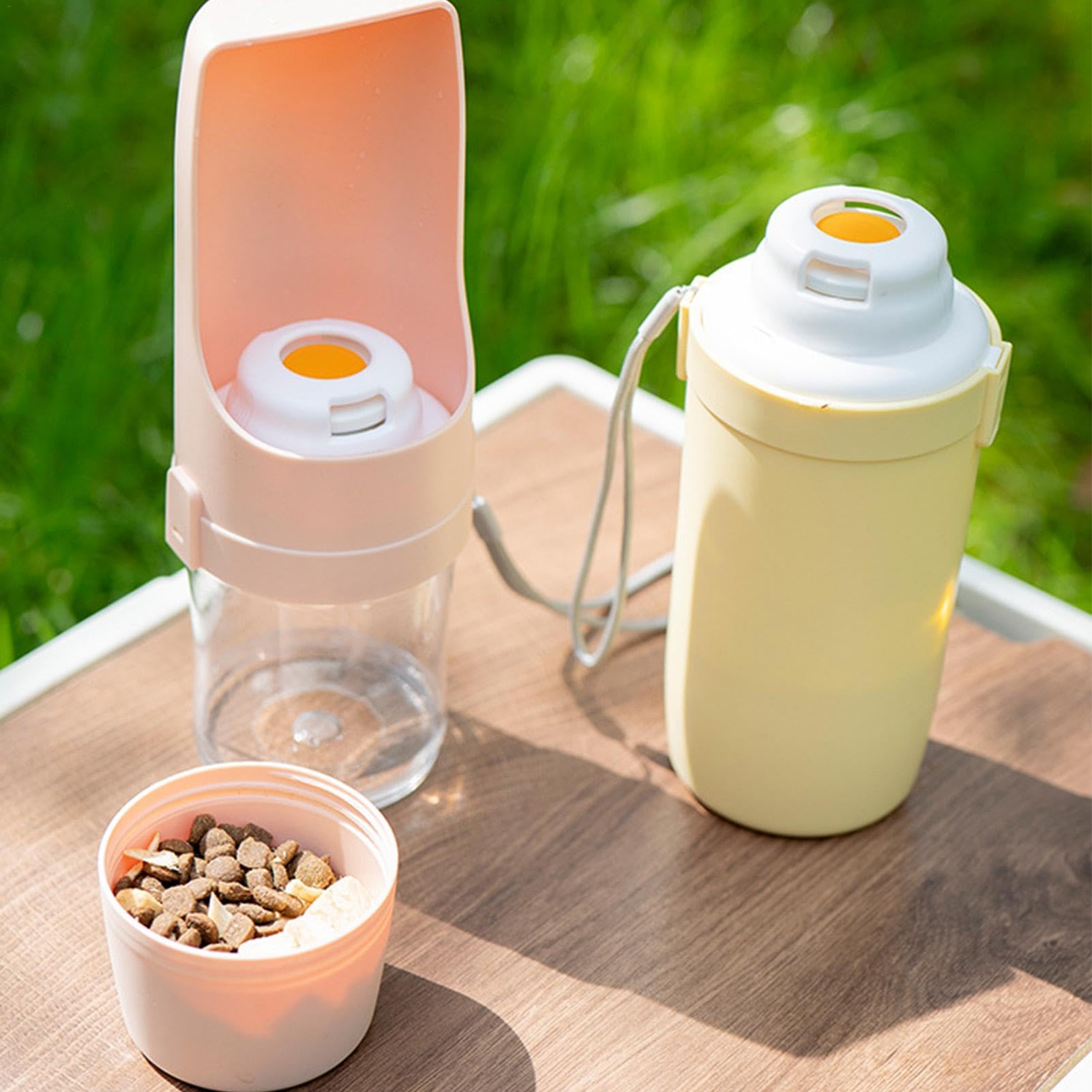 2 In 1 Travel Dog Water Bottle Pet Water Dispenser Feeder Drinking Feeder Dog Outing Water Feeder Pets Outdoor Portable Cup Pet Products - 0 - CJ