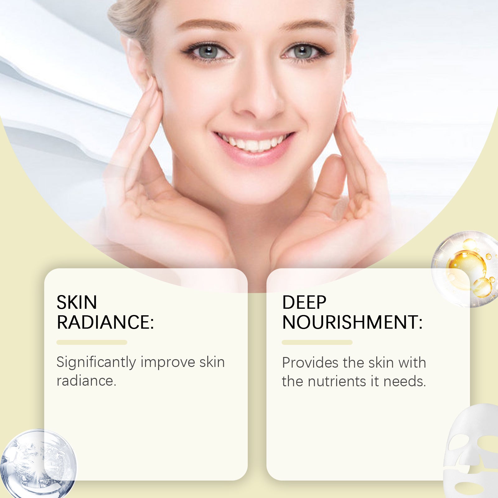 EELHOE Niacin Vitamin C Whitening Mask (Bag) Hydrating, Moisturizing And Nourishing Skin Daily Skin Care And Beauty Mask - 5 - CJ
