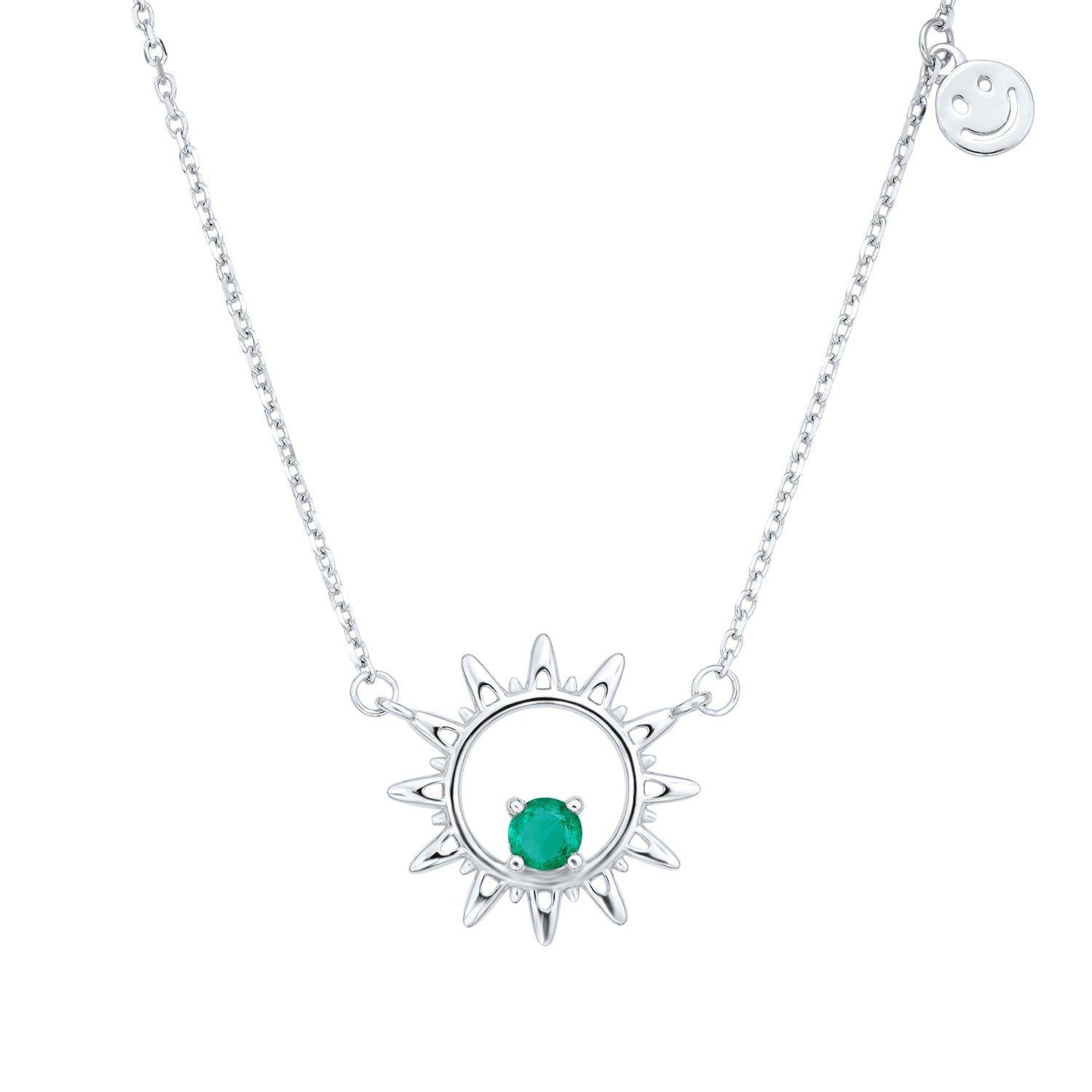 Women's Personality Collar Chain Round Temperament Emerald Necklace - 4 - https://x.com/titan_prim62775J