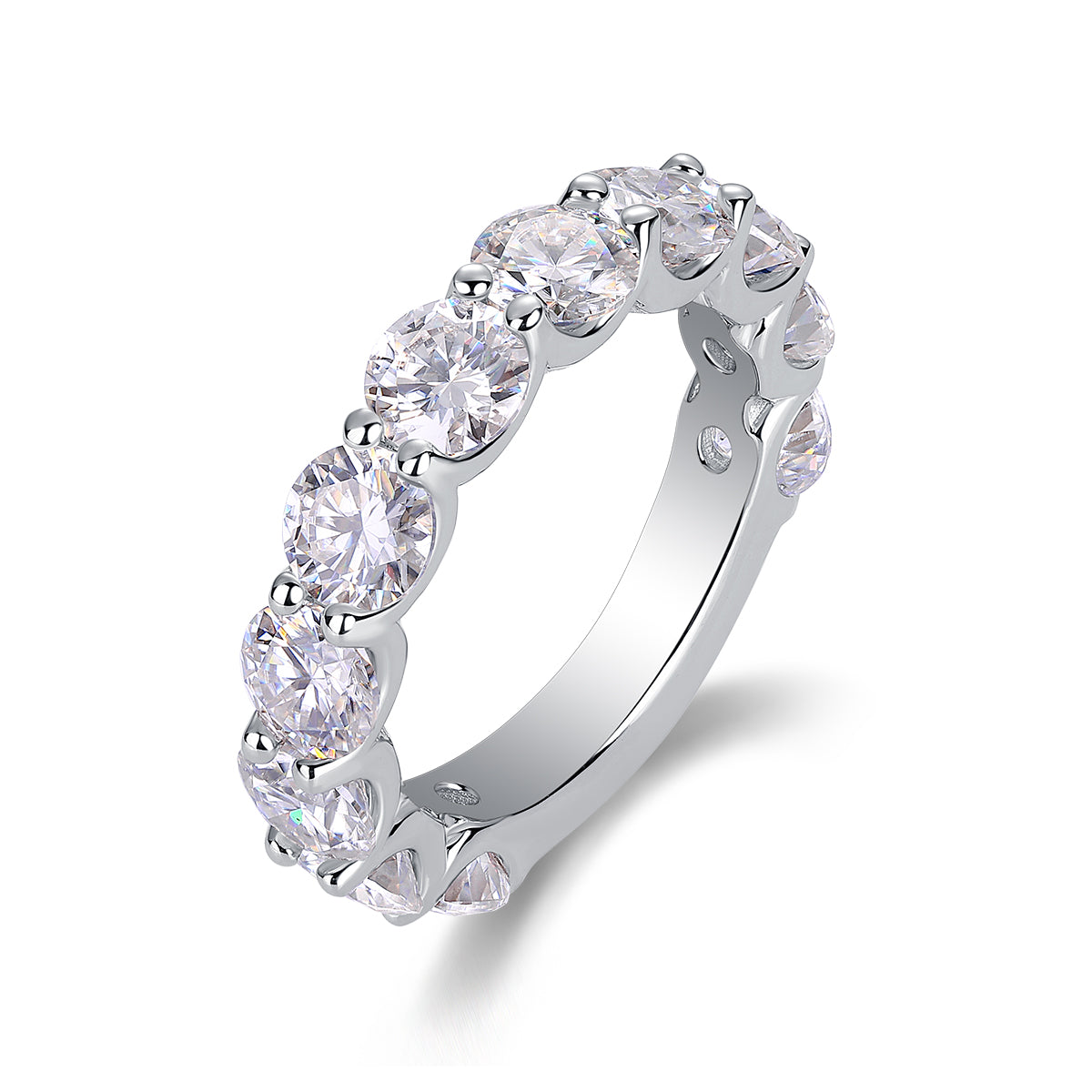 1Dazzling Moments - A Fashionable And Luxurious Jewelry Accessory Set With Moissanite S925 Sterling Silver And Platinum - plated Diamond Prohibit TikTok sales - 5 - CJ