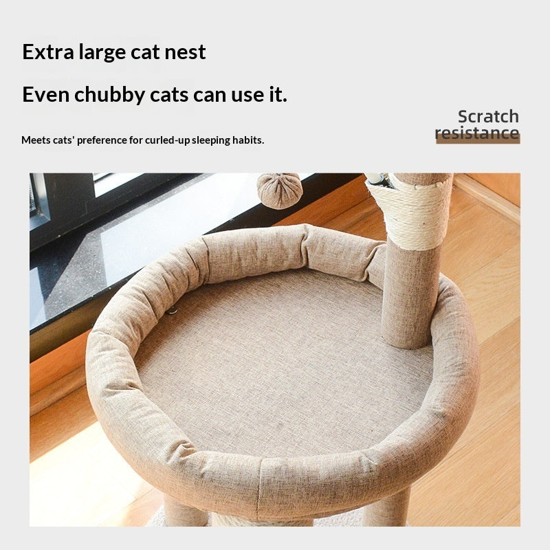 All - in - One Sisal Cat Tree That Doesnt Shed Fluff - 0 - CJ