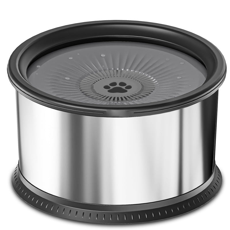 Stainless Steel Large Capacity Pet Non - slip Splash - proof Water Bowl - 0 - CJ