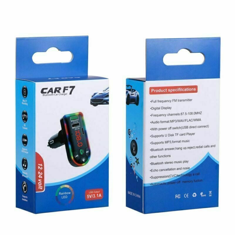 Car Bluetooth 5.0 MP3 Player FM Transmitter Radio 3.1A Fast Charger Adapter Lots - 5 - CJ