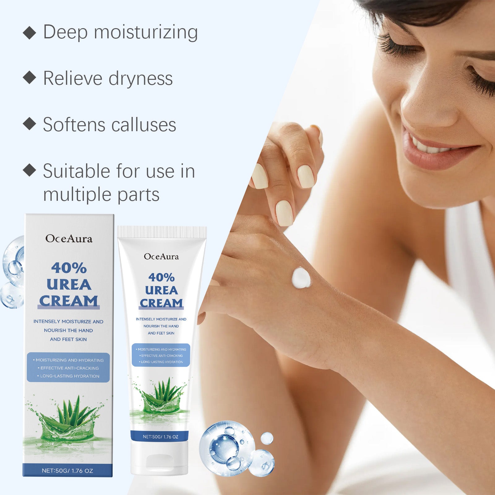 OceAura Moisturizing And Moisturizing Cream Daily Nourishes Skin, Softens, Exfoliates, Moisturizes, And Softens Skin - 5 - CJ