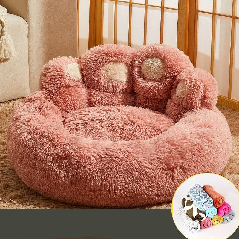 Kennel Warm Medium Large Dog Corgi Golden Retriever Bed Fleece - lined Sofa Mattress - 0 - CJ