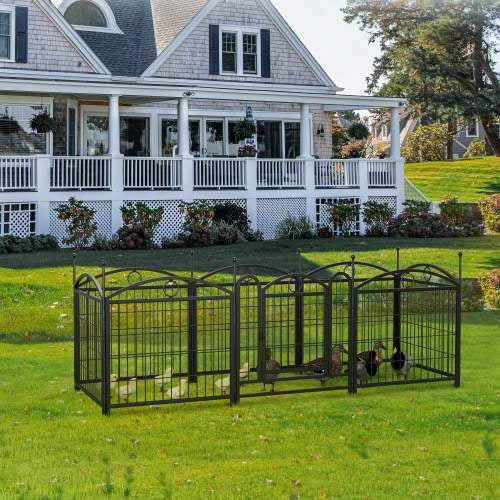 Dog Playpen Indoor 24 Inch 8 Panel Metal Dog Playpen - 5 - CJ