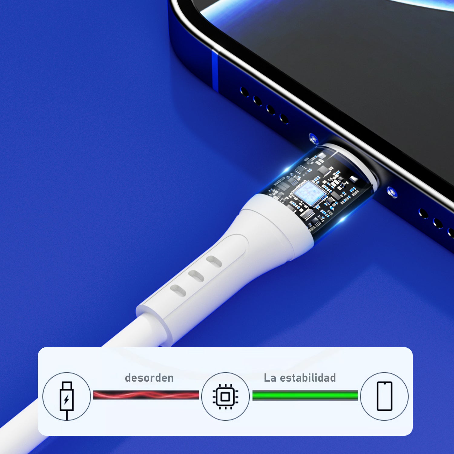 L401 USB - C Cable 2.4A 1M White USB 3.0 UWINN - 5 - CJ