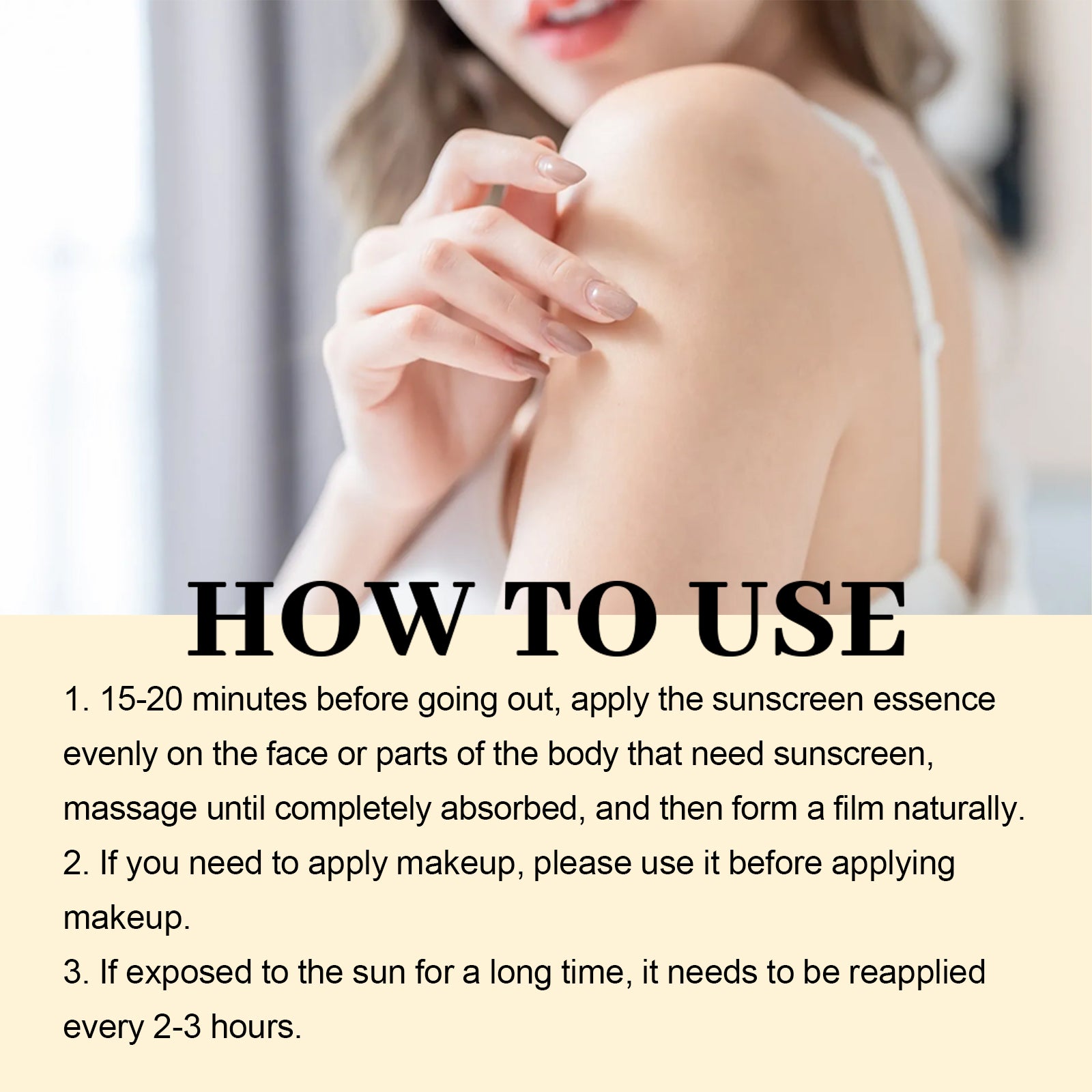 EELHOE Sunscreen Serum, Outdoor Protection Brightening Skin Hydrating Non - Greasy Moisturizing Skin Protection Serum - 5 - CJ