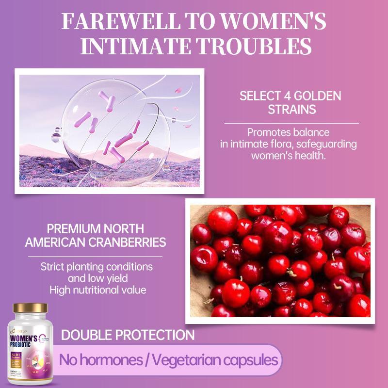 Bronson's Women's Probiotics Contain The Prebiotic Cranberry D - mannose To Support Healthy Digestion, Immunity, And Urinary Tract Care. - 5 - CJ