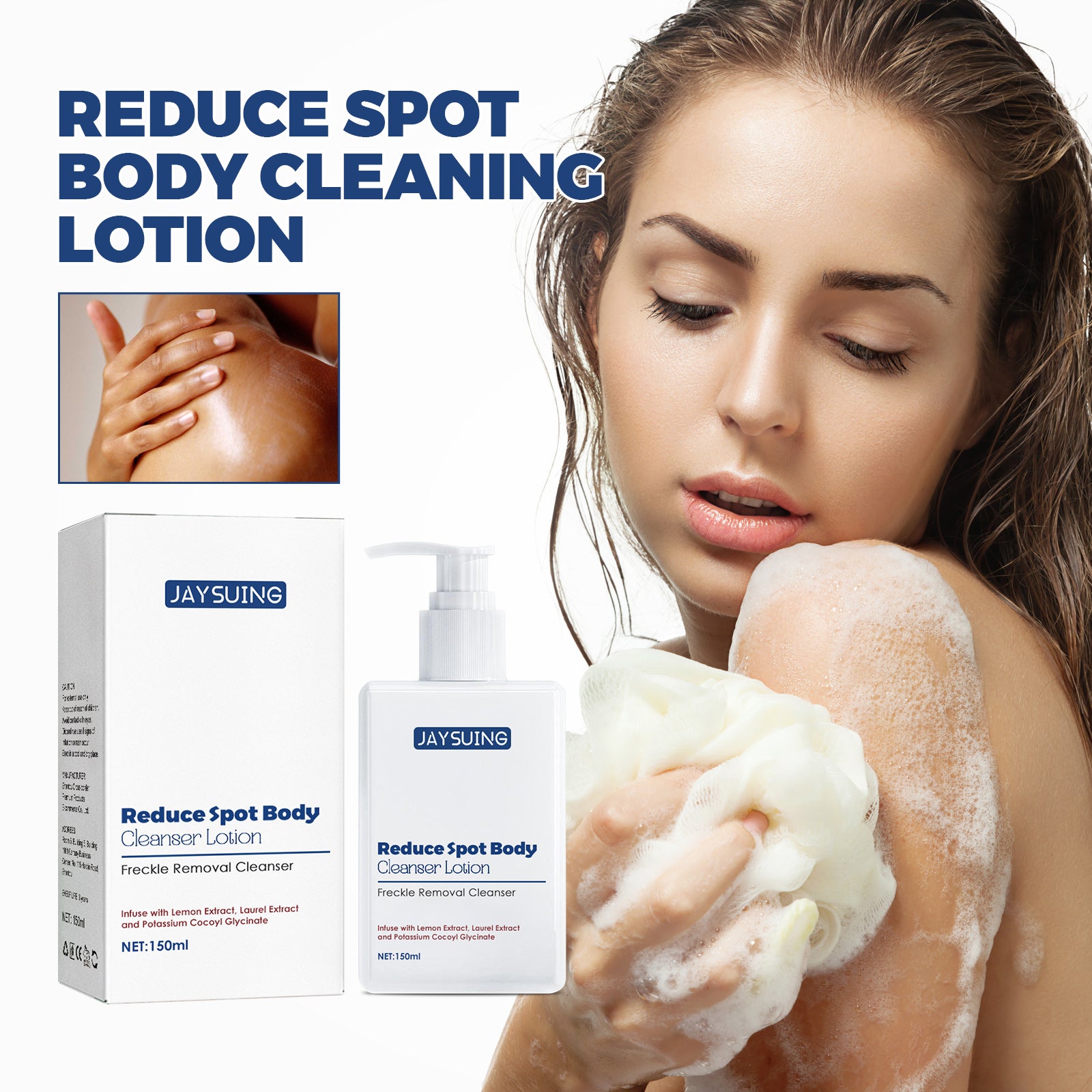 Jaysuing Spot Body Cleanser, Face Body Cleansing Skin Fade Spot Whitening Beauty Skin Cream - 5 - CJ