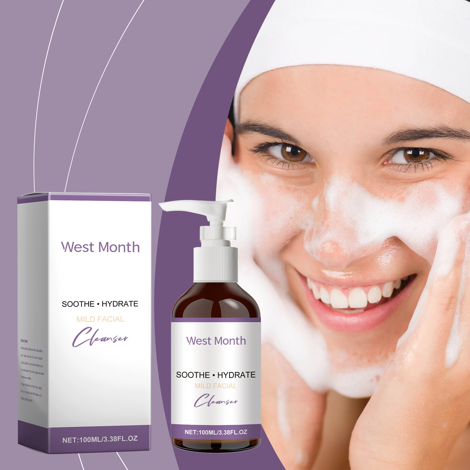 West&Month Moisturizing Cleanser Cleans Pores, Balances Oils, Refreshes And Nourishes Skin - 5 - CJ