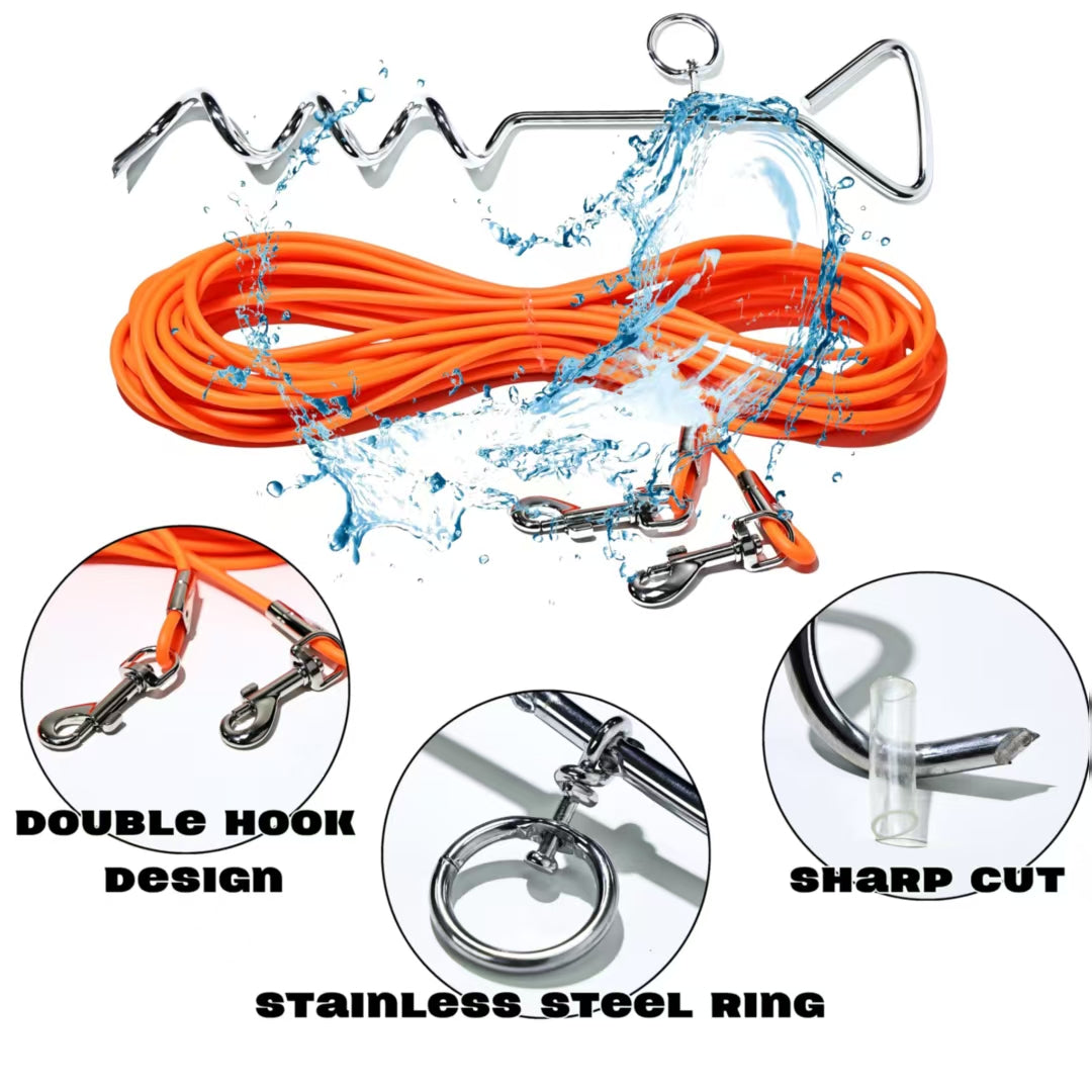 Ground Stake Fixed Dog Leash Allows Your Beloved Dog To Play More Freely - 5 - CJ