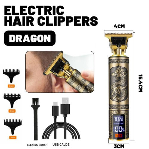 Beard Trimmer Hair Clippers Cordless Hair Cutting Barber Shaving Machine For Men Rechargeable - 5 - CJ