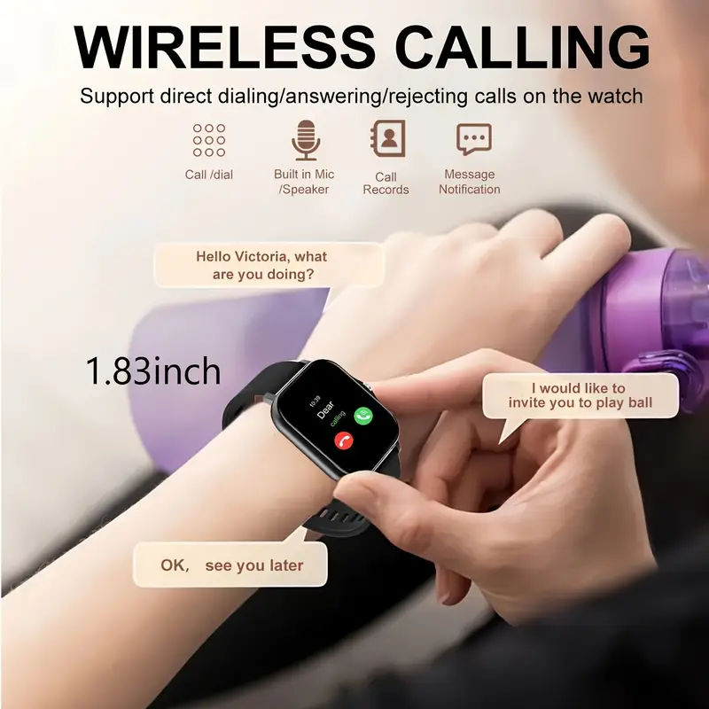 New Smartwatches Now On Sale, Featuring Message Alerts, Call Answering, Health Monitoring, Activity Tracking, Notification Reminders, And Fitness Functions. - 5 - CJ