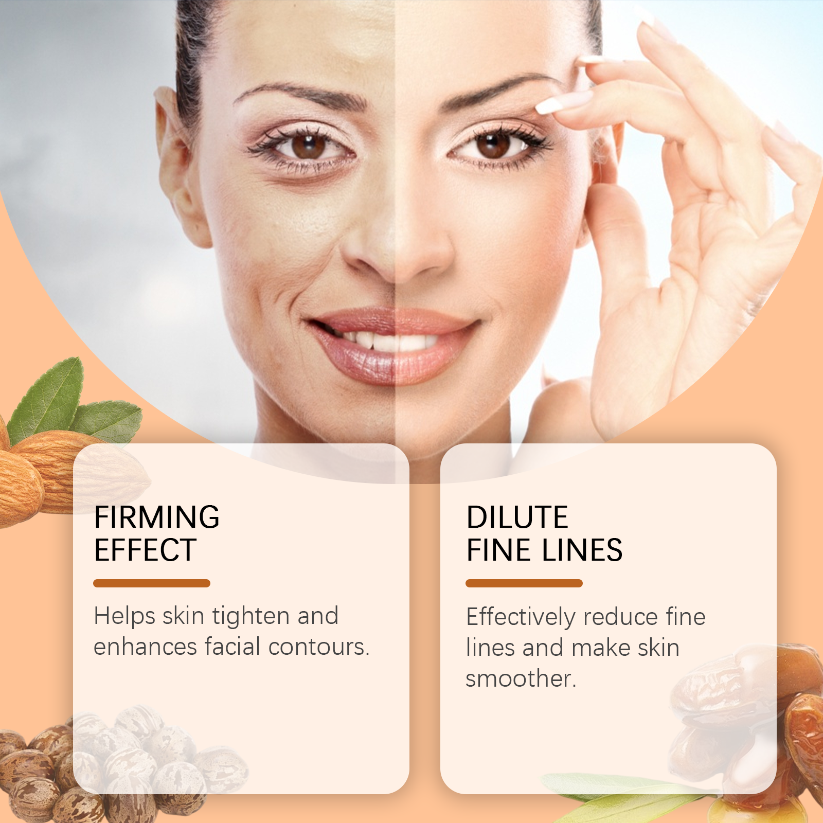 West&Month Firming Ball Essence, Gentle Hydrating Firming Moisturizing Nourishing Lifting Facial Skin Care - 5 - CJ