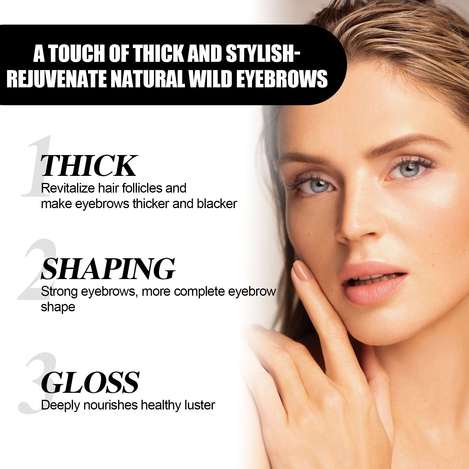 EELHOE Eyebrow Liquid Dark Thick Natural Oil Eyebrow Repair Mild Moisturizing Treatment - 5 - cjdropshipping