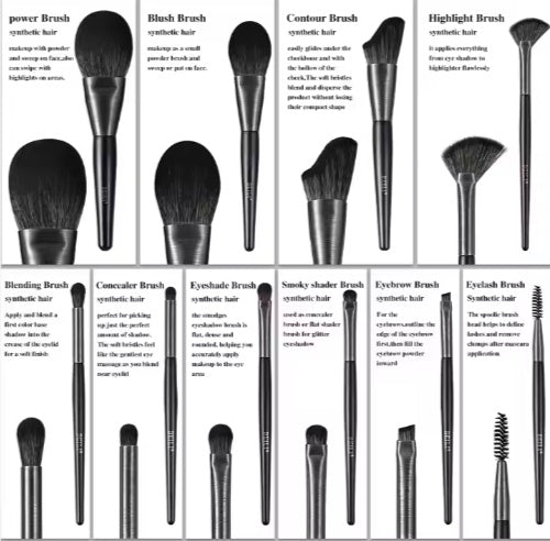 BEILI Low MOQ Ship Fast Custom High Quality Make Up Brushes Wholesale Wood Handle Premium Natural10pcs Makeup Brush - 5.0 - CJ
