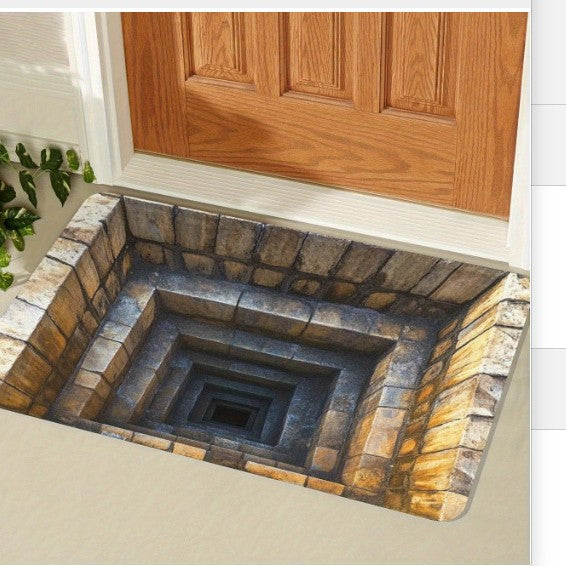 Visual 3D Effect Home Ground Mat Bathroom Non - slip Absorbent - 0 - CJ