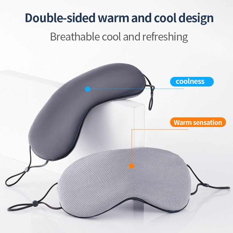 Sleeping Eye Mask Korean Style Ice Silk Warm And Cool Dual Use Adjustable Travel Light Blocking Breathable Eye Mask - 5 - CJ